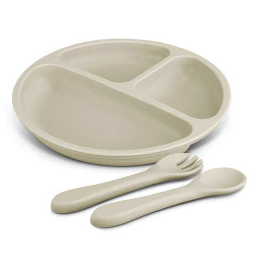 Kids Plate Sets Ecru